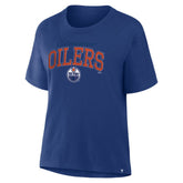 Edmonton Oilers Fanatics Women's Line Change Legacy T-Shirt - Royal - NHL 2001708757