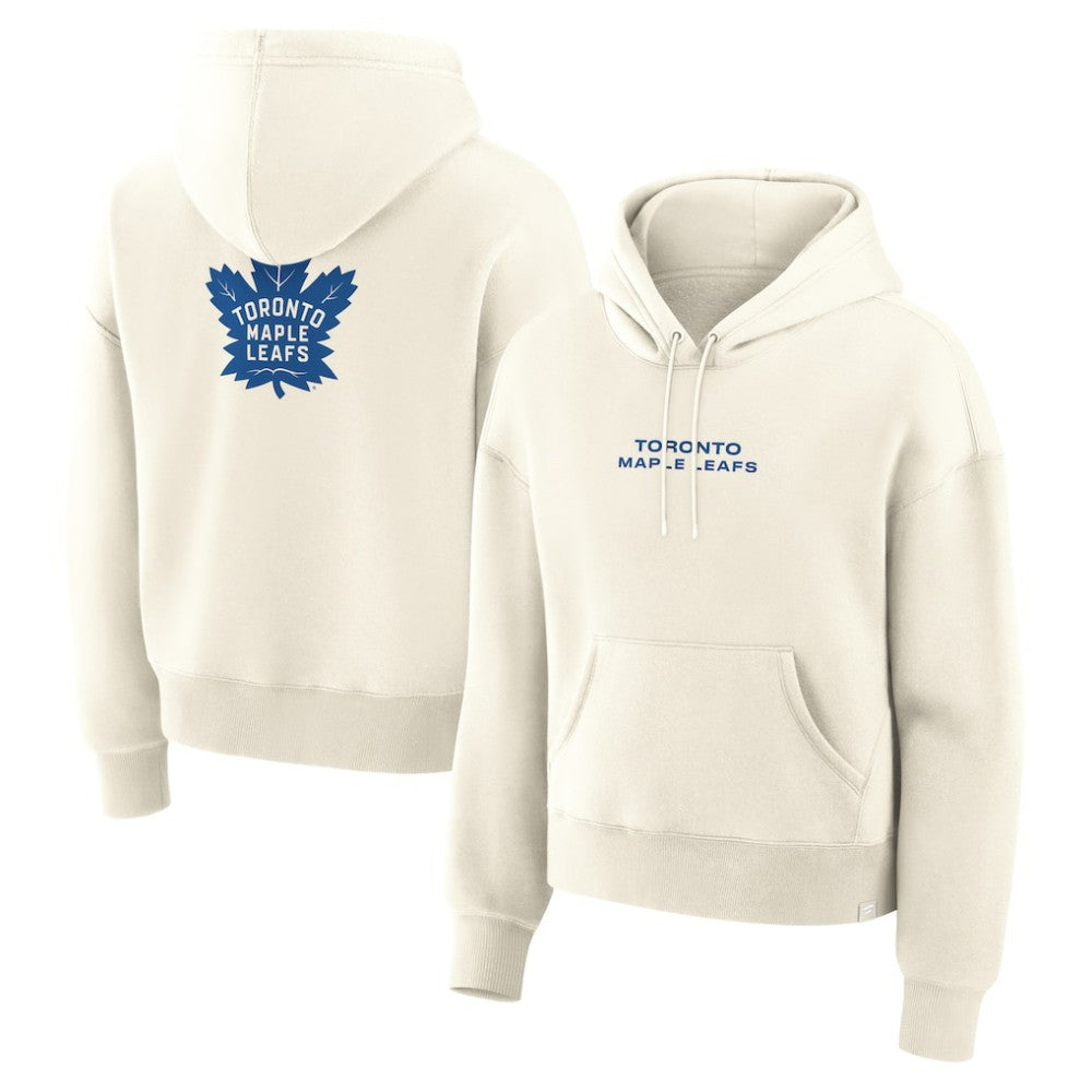Toronto Maple Leafs Fanatics Women's Neutral Zone Legacy Hoodie - Cream - NHL 2001708773