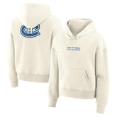 Montreal Canadiens Fanatics Women's Neutral Zone Legacy Hoodie - Cream - NHL 2001708785