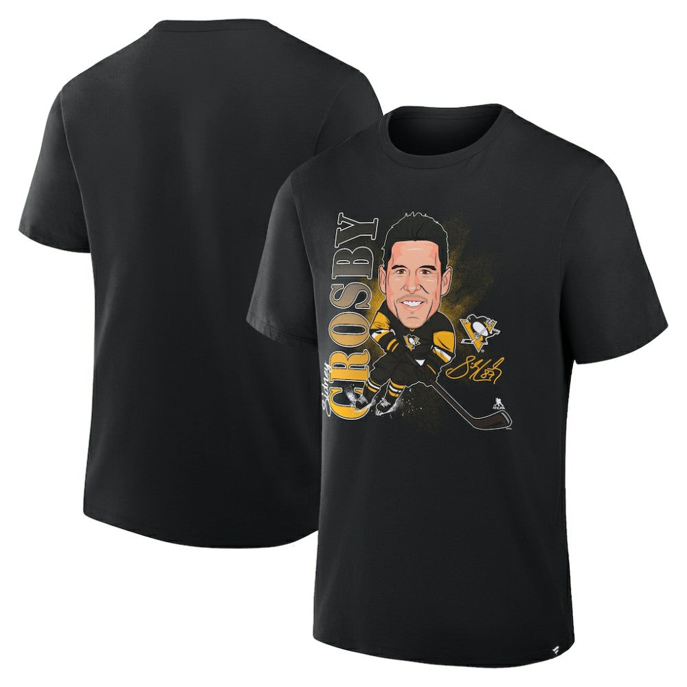 Sidney Crosby Pittsburgh Penguins Fanatics Caricature Player T-Shirt - Black - NHL 2001709073