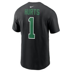 Nike Jalen Hurts Philadelphia Eagles Player Name & Number T-Shirt Black