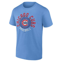 Chicago Cubs Fanatics Alt Circle T-Shirt - Light Blue - Fanatics Lifestyle