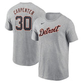 Kerry Carpenter Detroit Tigers Nike Fuse Name & Number T-Shirt - Gray - Nike Online