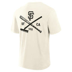 San Francisco Giants Fanatics Nostalgia Stadium Slub T-Shirt - Cream - Fanatics on Sale