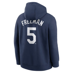 Freddie Freeman Los Angeles Dodgers Nike Player Name & Number Club Pullover Hoodie - Navy - Nike on Sale