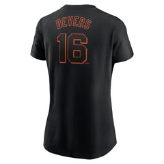 Rafael Devers San Francisco Giants Nike Women's Name & Number T-Shirt - Black - Nike Discount