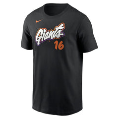 Rafael Devers San Francisco Giants Nike 2025 City Connect Fuse Name & Number T-Shirt - Black - Nike Sale