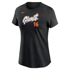 Rafael Devers San Francisco Giants Nike Women's 2025 City Connect Fuse Name & Number T-Shirt - Black - Nike Online