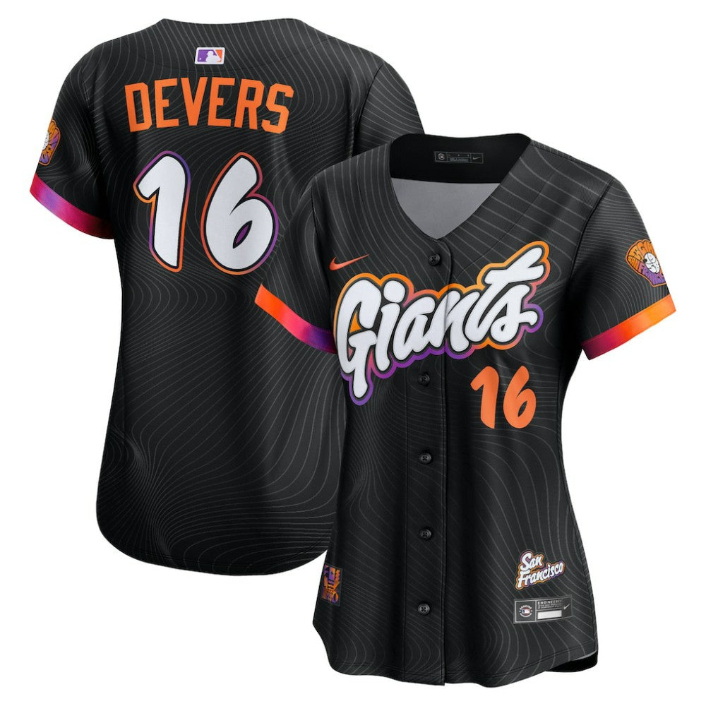 Rafael Devers San Francisco Giants Nike Women's 2025 City Connect Limited Player Jersey - Black - Nike Discount