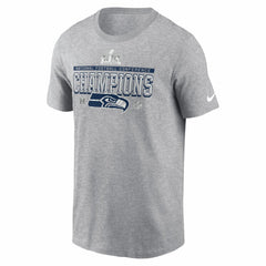 Nike Seattle Seahawks 2025 NFC Champions Locker Room Trophy Collection T-Shirt Heather Gray