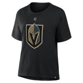 Mitch Marner Vegas Golden Knights Fanatics Women's Authentic Stack Name & Number T-Shirt - Black - NHL 2001744818