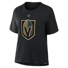 Mitch Marner Vegas Golden Knights Fanatics Women's Authentic Stack Name & Number T-Shirt - Black - NHL 2001744818
