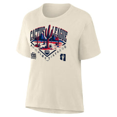 2026 Spring Training Cactus League Fanatics Women's Relaxed Hip Legacy T-Shirt - Cream - Fanatics Online