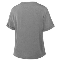 Philadelphia Phillies Fanatics Women's Tribute IYKYK Tri-Blend Boxy T-Shirt - Heather Gray - Fanatics Lifestyle