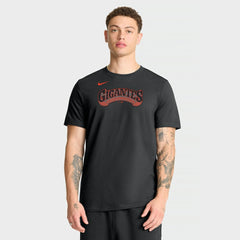 San Francisco Giants Nike Alternate Wordmark T-Shirt - Black - Nike Discount