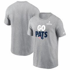 Nike New England Patriots Super Bowl LX Fast As Fast Gets T-Shirt Heather Gray