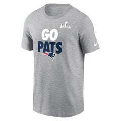 Nike New England Patriots Super Bowl LX Fast As Fast Gets T-Shirt Heather Gray