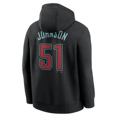 Randy Johnson Arizona Diamondbacks Nike Player Name & Number Club Pullover Hoodie - Black - Nike on Sale