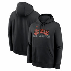 San Francisco Giants Nike Alternate Club Fleece Hoodie - Black - Nike Sale