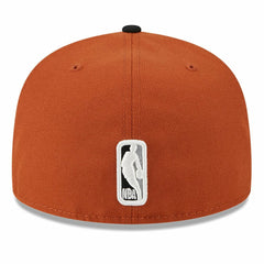 Brooklyn Nets Two-Tone 59FIFTY Fitted Hat Rust/Black | New Era