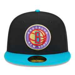 Brooklyn Nets Arcade Scheme 59FIFTY Fitted Hat Black/Turquoise | New Era online