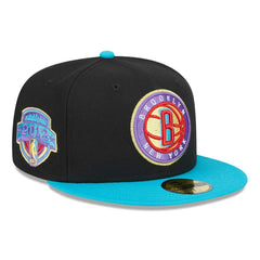 Brooklyn Nets Arcade Scheme 59FIFTY Fitted Hat Black/Turquoise | New Era online