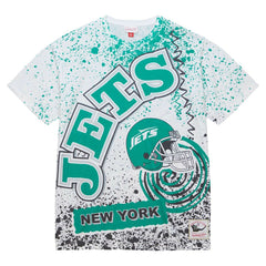 Mitchell & Ness New York Jets Team Burst Sublimated T-Shirt White