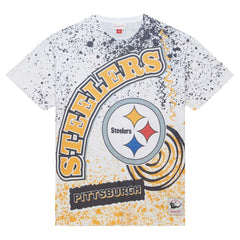 Mitchell & Ness Pittsburgh Steelers Team Burst Sublimated T-Shirt White