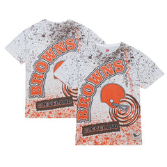 Mitchell & Ness Cleveland Browns Team Burst Sublimated T-Shirt White