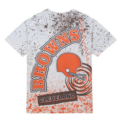 Mitchell & Ness Cleveland Browns Team Burst Sublimated T-Shirt White