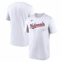 Washington Nationals Nike New Legend Wordmark Dri-FIT T-Shirt - White - Nike Lifestyle