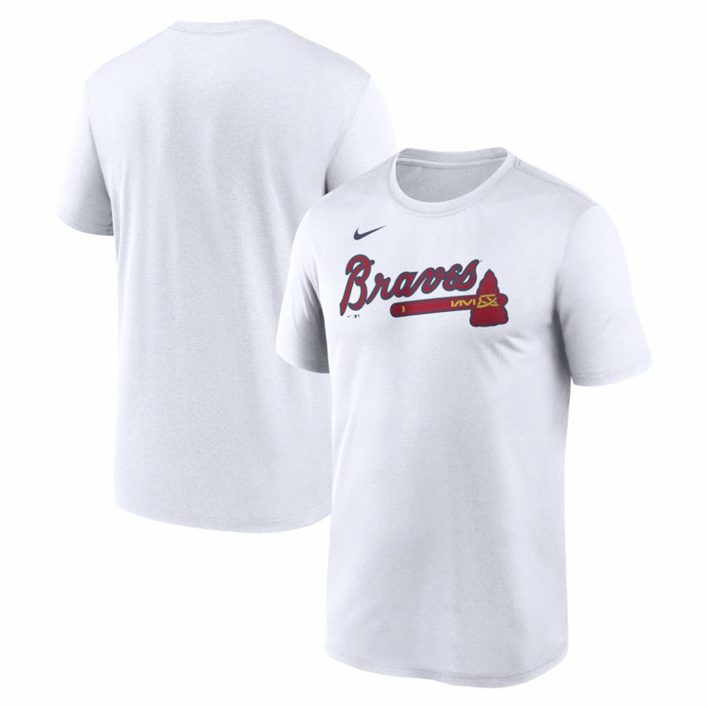 Atlanta Braves Nike New Legend Wordmark Dri-FIT T-Shirt - White - Nike Discount