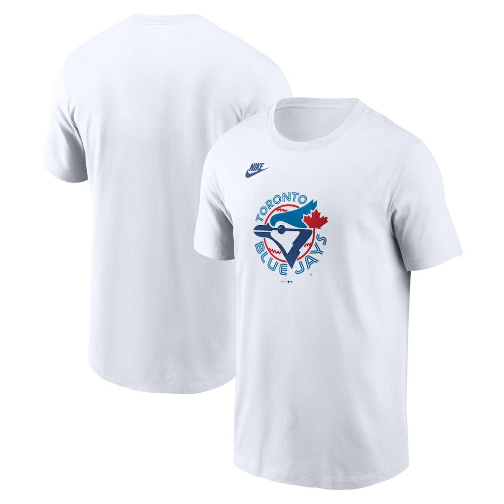 Toronto Blue Jays Nike Cooperstown Collection Logo T-Shirt - White - Nike Sale