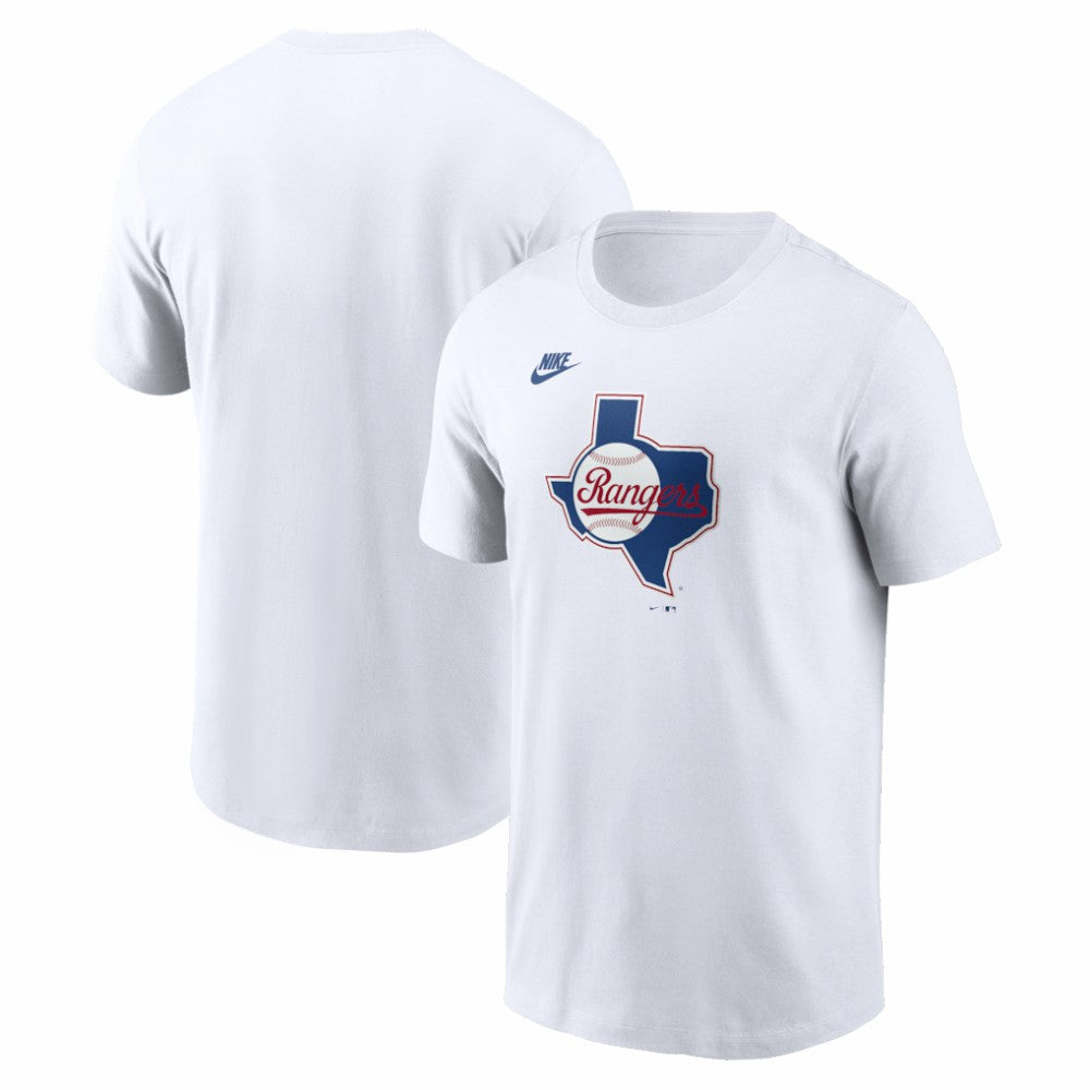 Texas Rangers Nike Cooperstown Collection Logo T-Shirt - White - Nike Lifestyle