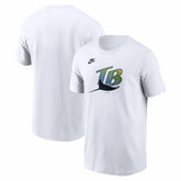 Tampa Bay Rays Nike Cooperstown Collection Logo T-Shirt - White - Nike Online