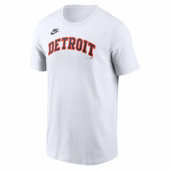 Detroit Tigers Nike Cooperstown Collection Wordmark T-Shirt - White - Nike on Sale