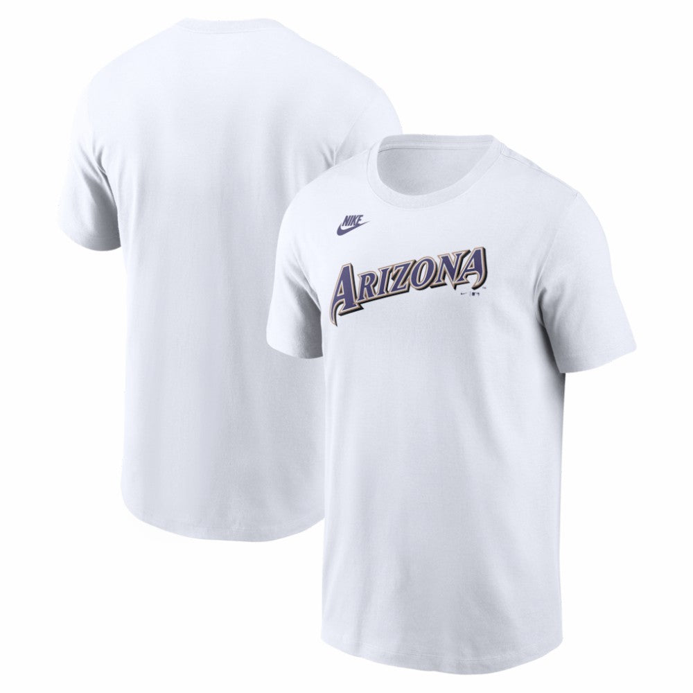 Arizona Diamondbacks Nike Cooperstown Collection Wordmark T-Shirt - White - Nike on Sale