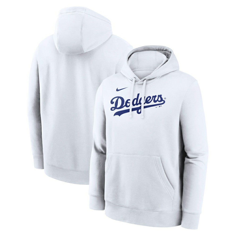 Los Angeles Dodgers Nike Dri-Fit Club Hoodie - White - Nike Lifestyle