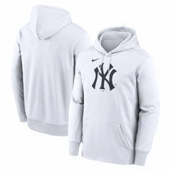 New York Yankees Nike Logo Club Hoodie - White - Nike on Sale