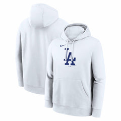 Los Angeles Dodgers Nike Logo Club Hoodie - White - Nike Online