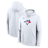 Toronto Blue Jays Nike Logo Club Hoodie - White - Nike on Sale