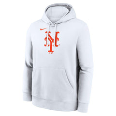 New York Mets Nike Logo Club Hoodie - White - Nike on Sale