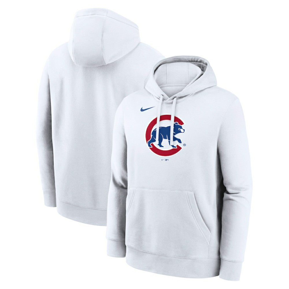 Chicago Cubs Nike Logo Club Hoodie - White - Nike Lifestyle