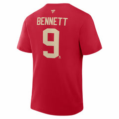 Sam Bennett Florida Panthers Fanatics 2026 NHL Winter Classic Authentic Stack Name & Number T-Shirt - Red - NHL 2001783840
