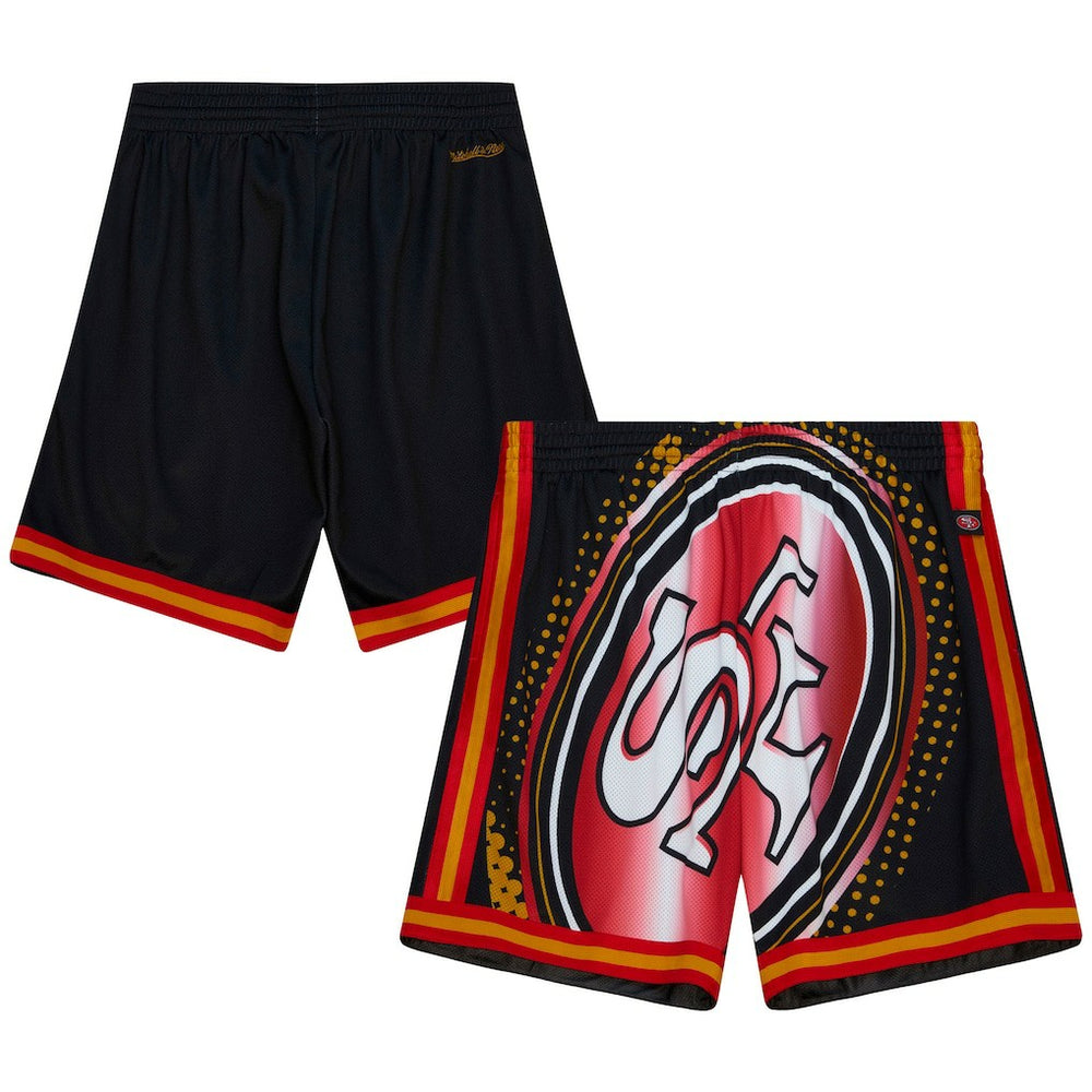 Mitchell & Ness San Francisco 49ers Big Face 7.0 Fashion Shorts Black