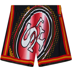 Mitchell & Ness San Francisco 49ers Big Face 7.0 Fashion Shorts Black