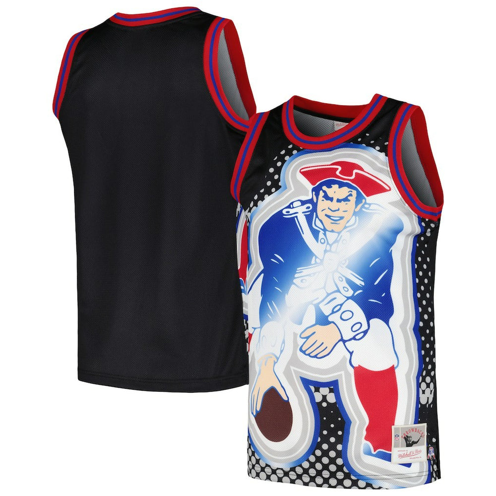 Mitchell & Ness New England Patriots Big Face 7.0 Fashion Tank Top Black
