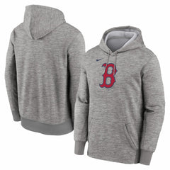 Boston Red Sox Nike Primary Logo Therma Hoodie - Heather Gray - Nike on Sale
