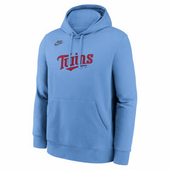 Minnesota Twins Nike Cooperstown Collection Wordmark Club Hoodie - Light Blue - Nike Discount