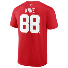 Patrick Kane Detroit Red Wings Fanatics Authentic Stack Name & Number T-Shirt - Red - NHL 2001787329